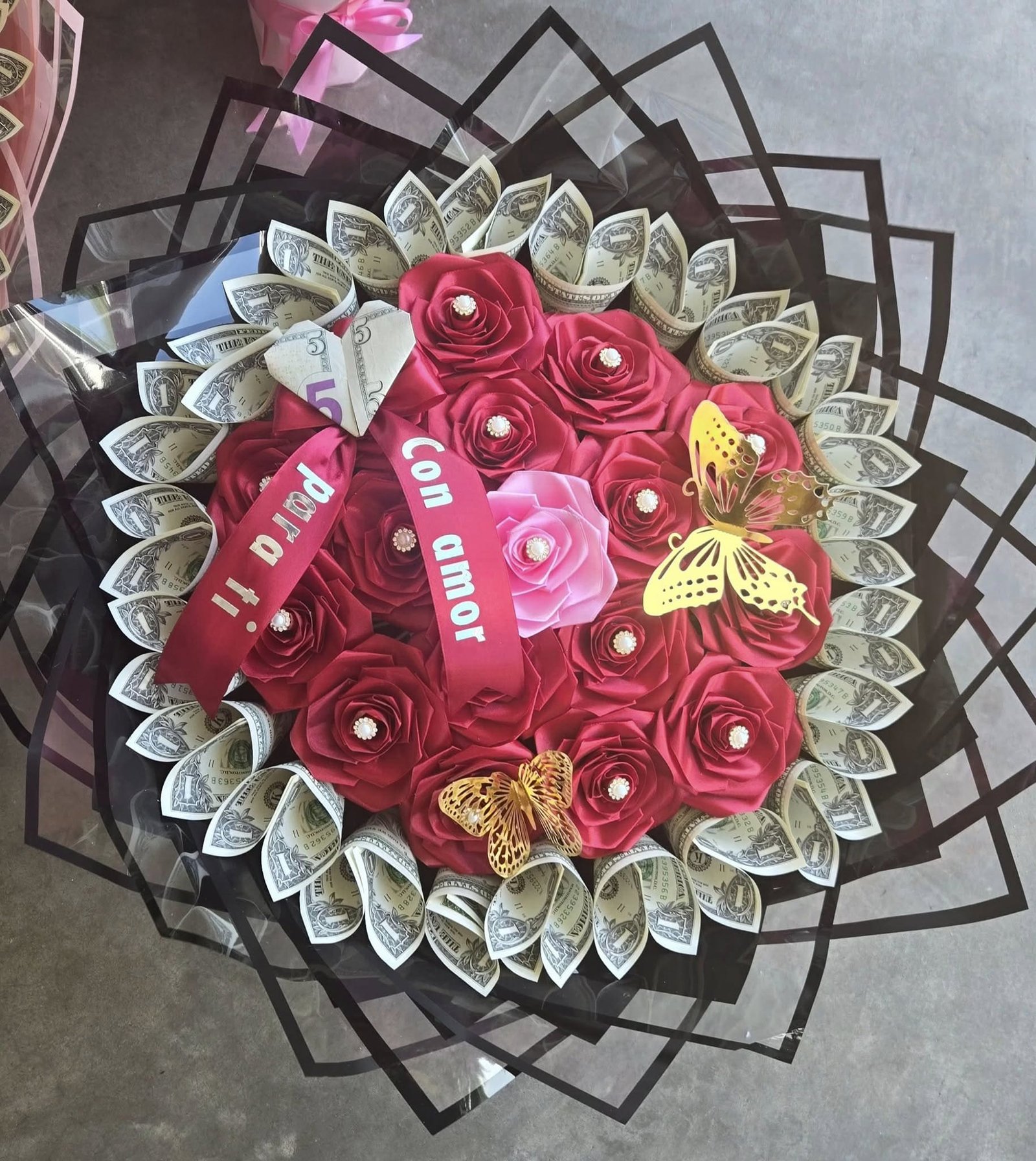 Ramo de Rosa de Liston con 30dls