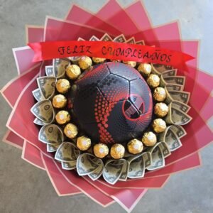 Ramos con Balon billetes y chocolates